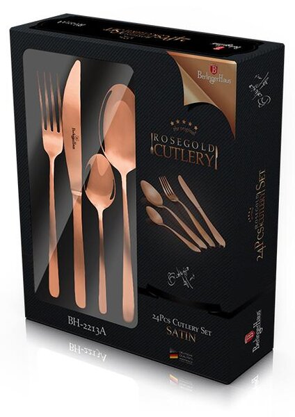 Sada príborov Rose Gold Collection BH-2213, 24 ks
