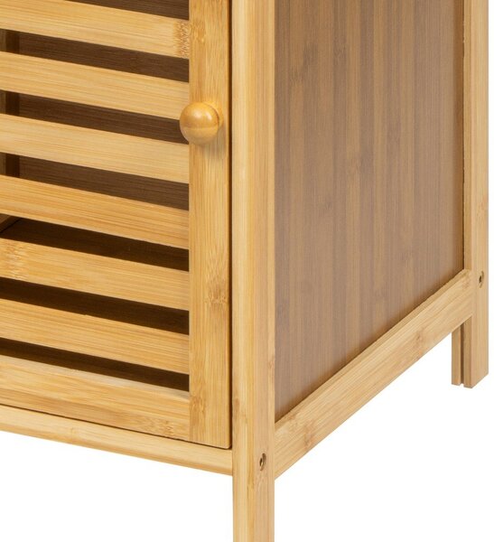Bambusový kúpeľňový regál v prírodnej farbe 35x140 cm Auren – Essentials