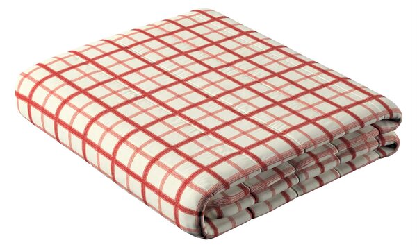 Prehoz s pozdĺžným prešívaním farba produktu červená látka vzorované