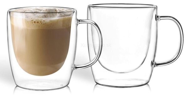 FLORINA sada pohárov s dvojitým sklom, 330 ml