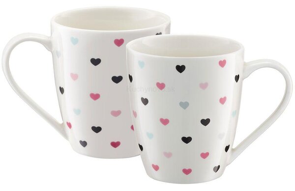 AMBITION Porcelánový hrnček Love Little Hearts 370 ml