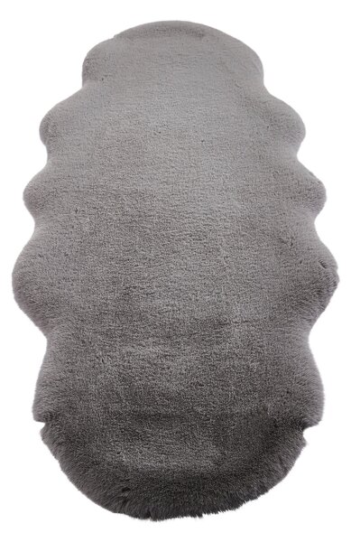 UMELÁ KOŽUŠINA, 55/160 cm, sivá Novel - Koberce