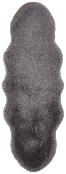 UMELÁ KOŽUŠINA, 55/160 cm, sivá Novel - Koberce