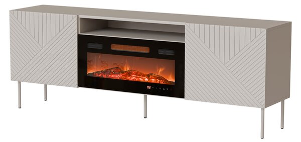 Mirjan24 TV skrinka s krbom Azynit Kasmir II 190 EF, Farby: kašmír 5903211496417