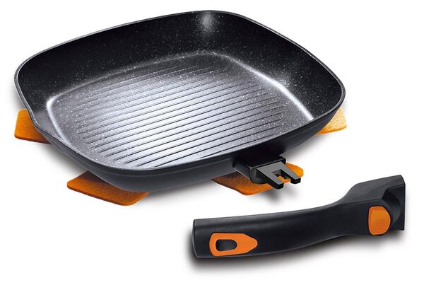 Nepriľnavá grilovacia panvica 28 cm, Granit diamond BerlingerHaus