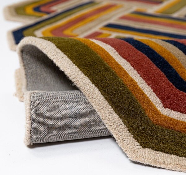 Ručne tkaný vlnený koberec 140x200 cm Lattice Shaped – Flair Rugs