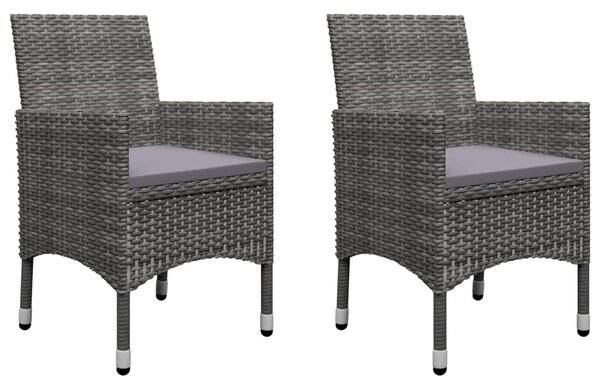 Maison Exclusive – 5-dielna záhradná jedálenská súprava, sivá