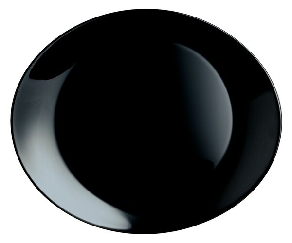 AMBITION Luminarc Steak Friends Time plytký tanier Black, 30 x 26 cm