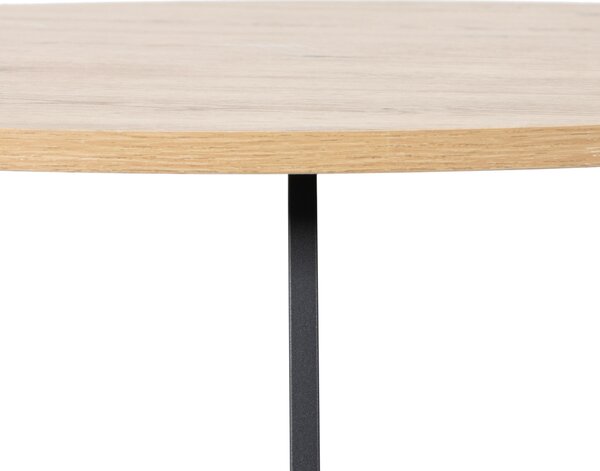 KONFERENČNÝ STOLÍK, čierna, dub artisan, kov, kompozitné drevo, 80/80/42 cm Boxxx - Stolíky do obývačky