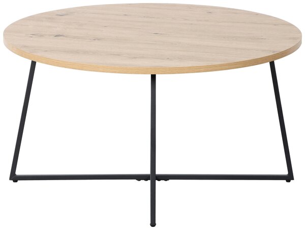 KONFERENČNÝ STOLÍK, čierna, dub artisan, kov, kompozitné drevo, 80/80/42 cm Boxxx - Stolíky do obývačky