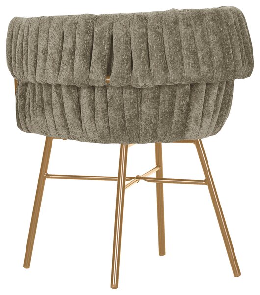 STOLIČKA S PODRÚČKAMI, ženilka, taupe Ambia Home - Stoličky