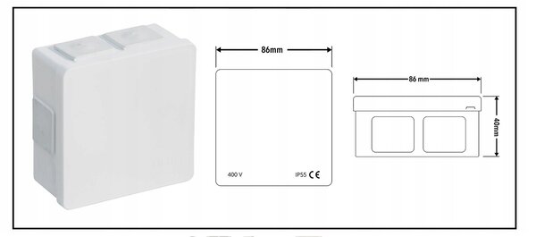 VIPLAST Hermetická elektrická skriňa IP55