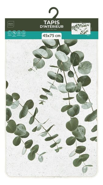 Biely/zelený koberec 45x75 cm Stevia – douceur d'intérieur