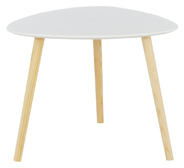 Príručný stolík Tavas biela, 48 x 48 x 40 cm