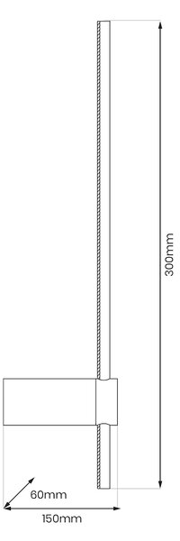 Nástenné LED svietidlo Swing, 1x LED 4w, 3000-6000k, b