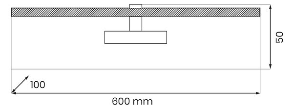 Nástenné LED svietidlo Prado, 1x LED 11w, 3000k, ch