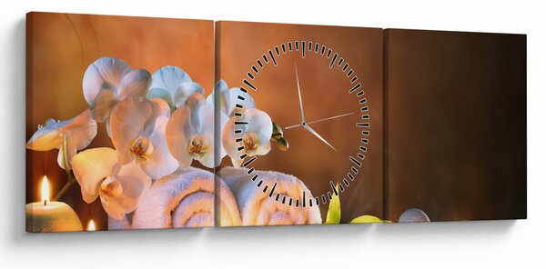 Obraz - Relax a Spa (s hodinami) (90x30 cm)