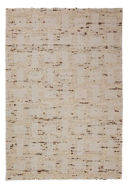 Ručne tkaný koberec s prímesou vlny v prírodnej farbe 140x200 cm Rova Blend – Flair Rugs