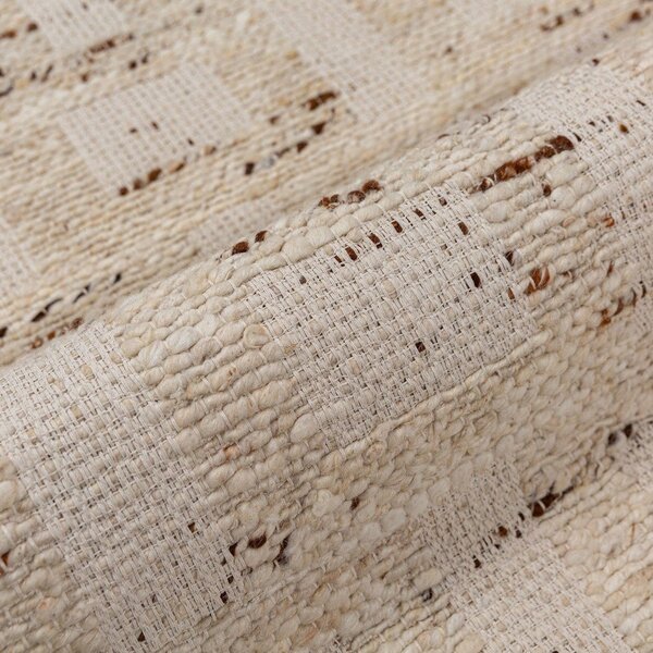 Ručne tkaný koberec s prímesou vlny v prírodnej farbe 140x200 cm Rova Blend – Flair Rugs
