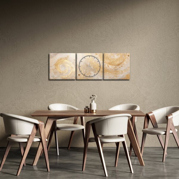 Obraz - Vzorovaná textúra (s hodinami) (90x30 cm)