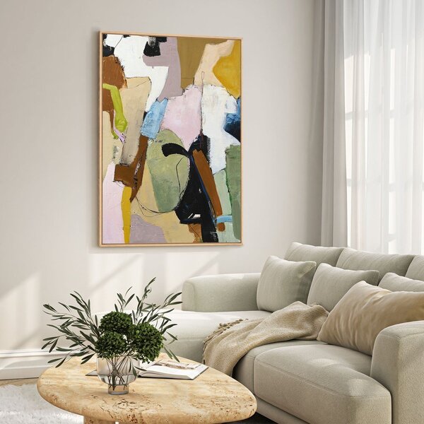 Tlačený/s ručne maľovanými prvkami obraz s rámom/na plátne 93x117 cm Out Of Ordinary – Malerifabrikken