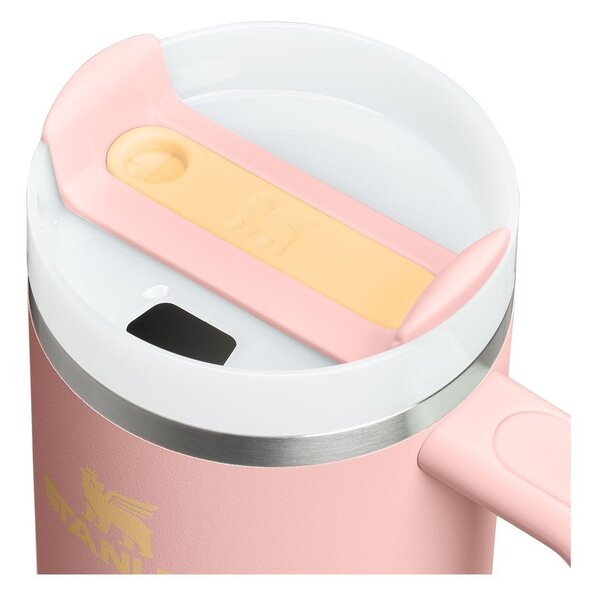 Broskyňová termoska so slamkou z nehrdzavejúcej ocele 890 ml Quencher H2.O FlowState™ Tumbler Peach Rose – Stanley