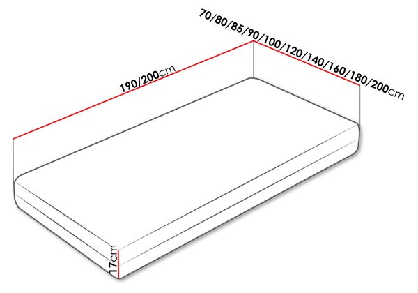 Pružinový matrac REGLA - 70x200