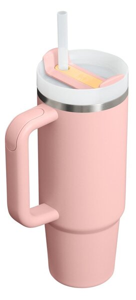 Broskyňová termoska so slamkou z nehrdzavejúcej ocele 890 ml Quencher H2.O FlowState™ Tumbler Peach Rose – Stanley