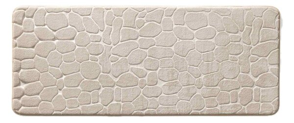 Béžová textilná kúpeľňová predložka 50x120 cm Ricochet – douceur d'intérieur