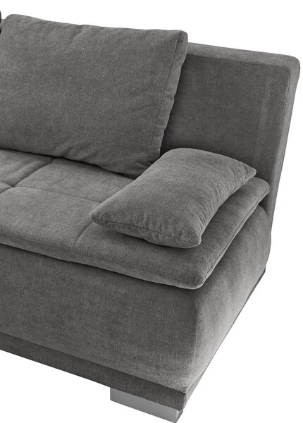 ROZKLADACIA POHOVKA, textil, kompozitné drevo, sivá MID.YOU - Sedačky, Online Only