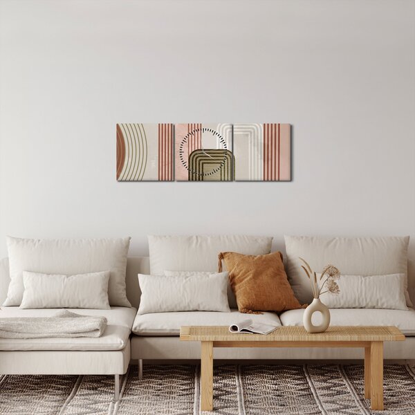 Obraz - Minimalistická ilustrácia (s hodinami) (90x30 cm)