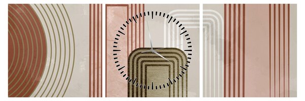 Obraz - Minimalistická ilustrácia (s hodinami) (90x30 cm)