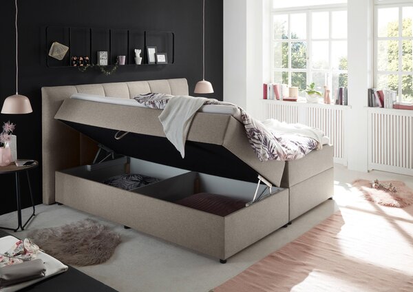 BOXSPRINGOVÁ POSTEĽ, 180/200 cm, bahenná hnedá MID.YOU - Postele, Online Only