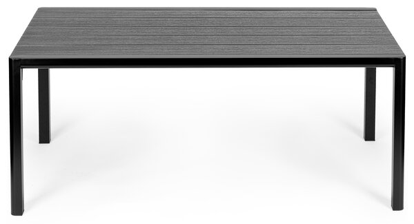 Veľký záhradný stôl pre 8 osôb, 180 × 90 cm, na terasu alebo do záhrady, sivá doska, MultiGarden