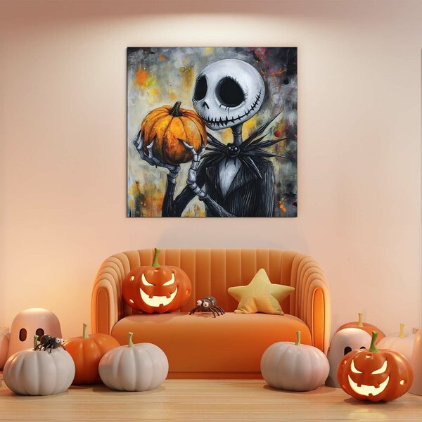 DUBLEZ | Drevený obraz z filmu - Jack Skellington