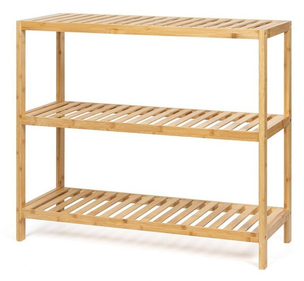 Bambusový kúpeľňový regál v prírodnej farbe 69x60 cm Skaren – Essentials