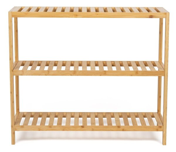 Bambusový kúpeľňový regál v prírodnej farbe 69x60 cm Skaren – Essentials
