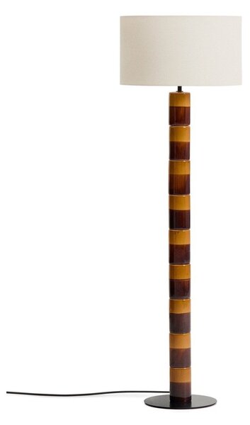 Stojacia lampa s textilným tienidlom (výška 146 cm) Mavran – Kave Home