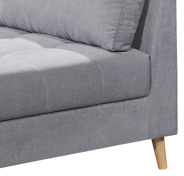 ROHOVÁ SEDAČKA, textil, kompozitné drevo, svetlosivá MID.YOU - Sedačky, Online Only
