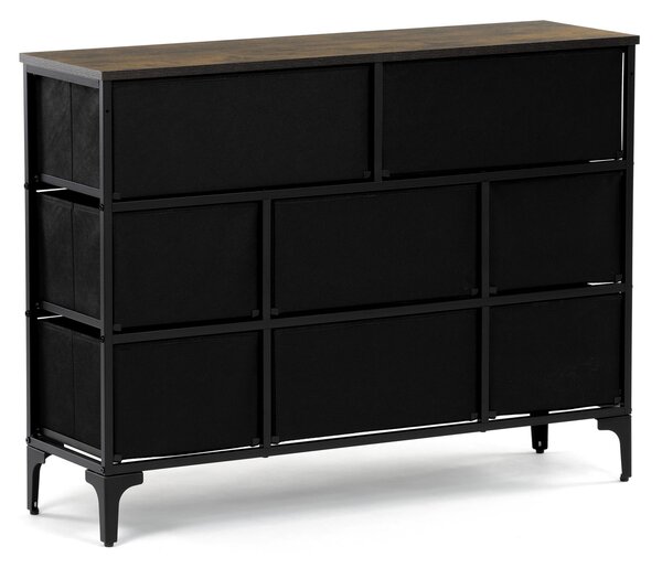 Autronic - Komoda s 8 zásuvkami, 103x30x77 - AUK-W2104 BK AKCE NOVINKA