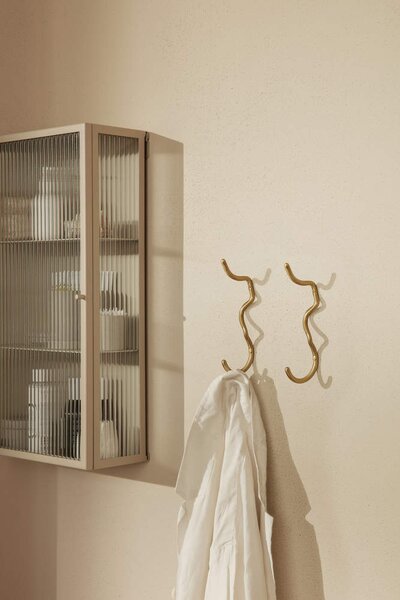 Ferm Living Háčik Curvature Hook, Brass
