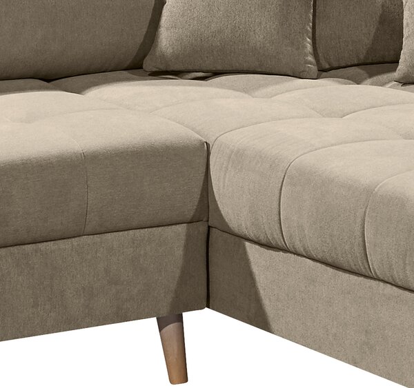 ROHOVÁ SEDAČKA, textil, kompozitné drevo, piesková MID.YOU - Sedačky, Online Only