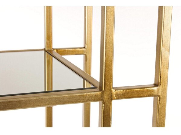 Oceľová knižnica v zlatej farbe 68x172,5x28 cm Elenor – Bizzotto