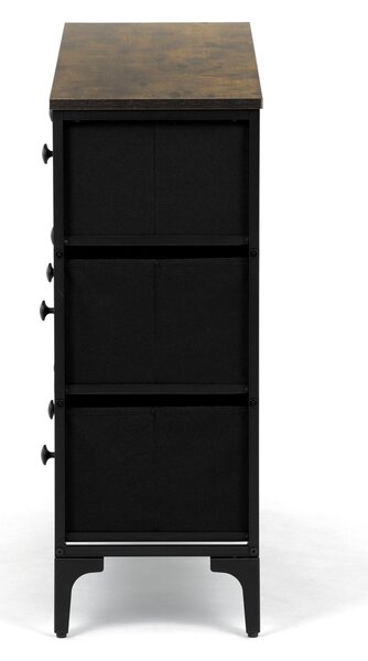 Autronic - Komoda s 8 zásuvkami, 103x30x77 - AUK-W2104 BK AKCE NOVINKA
