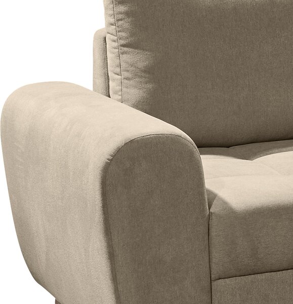 ROHOVÁ SEDAČKA, textil, kompozitné drevo, piesková MID.YOU - Sedačky, Online Only