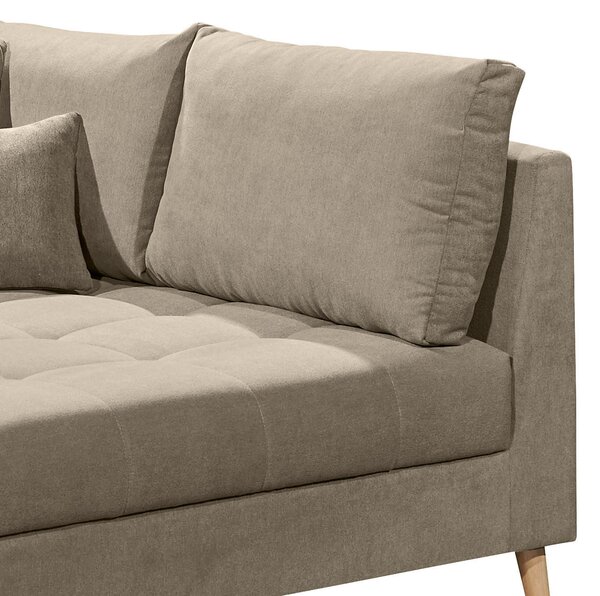 ROHOVÁ SEDAČKA, textil, kompozitné drevo, piesková MID.YOU - Sedačky, Online Only