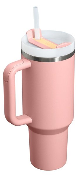 Broskyňová termoska so slamkou z nehrdzavejúcej ocele 1,18 l Quencher H2.O FlowState™ Tumbler Peach Rose – Stanley
