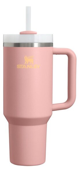 Broskyňová termoska so slamkou z nehrdzavejúcej ocele 1,18 l Quencher H2.O FlowState™ Tumbler Peach Rose – Stanley