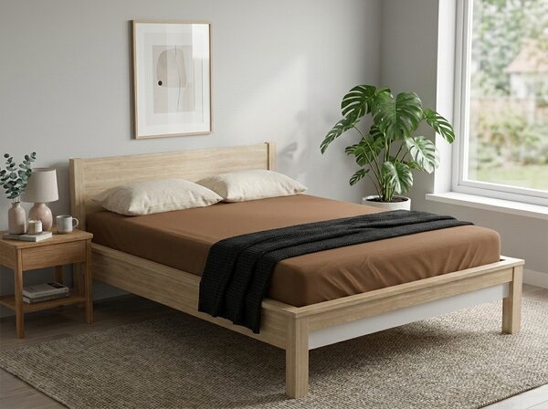 Jersey plachta EXCLUSIVE hnedé 160 x 200 cm
