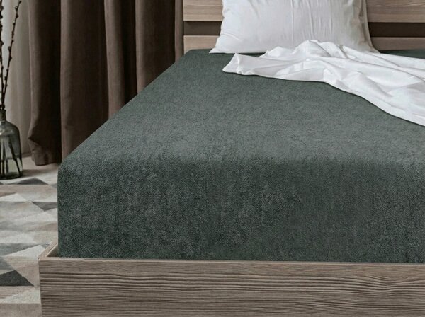 Froté plachta EXCLUSIVE zelene-sivé 90 x 200 cm